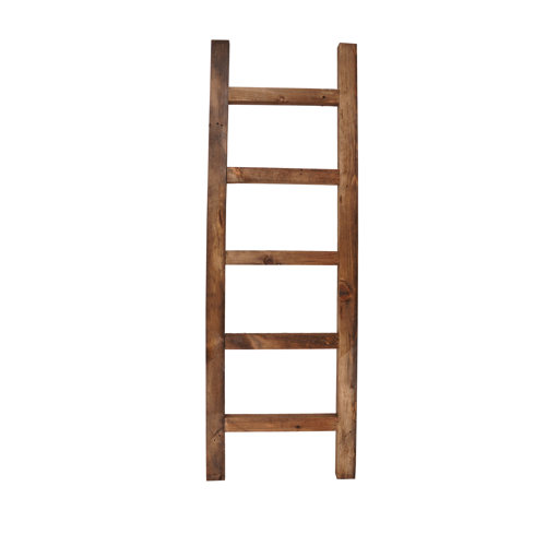 Gracie Oaks 48'' Tall Solid Wood Blanket Ladder Wayfair